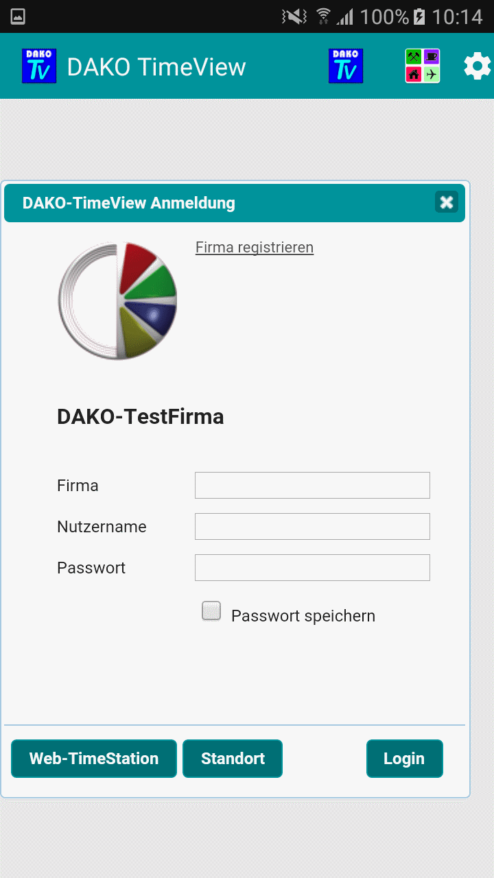 DAKO TimeView App  Zeiterfassung