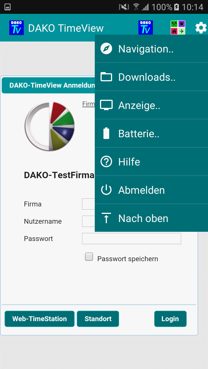 DAKO TimeView App  Zeiterfassung